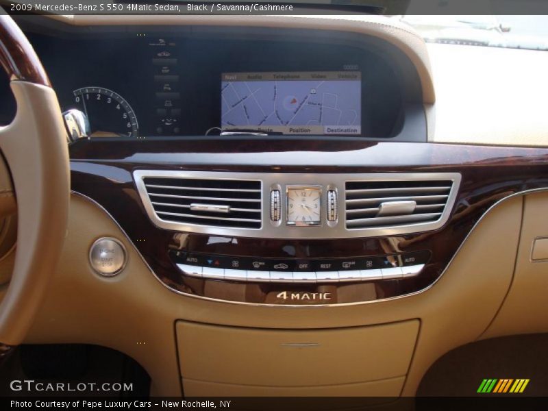 Black / Savanna/Cashmere 2009 Mercedes-Benz S 550 4Matic Sedan