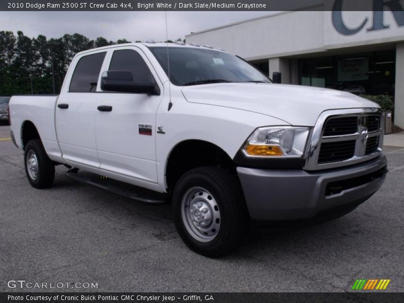Bright White / Dark Slate/Medium Graystone 2010 Dodge Ram 2500 ST Crew Cab 4x4