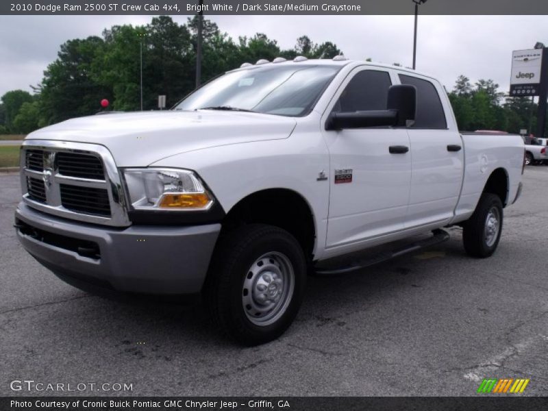 Bright White / Dark Slate/Medium Graystone 2010 Dodge Ram 2500 ST Crew Cab 4x4