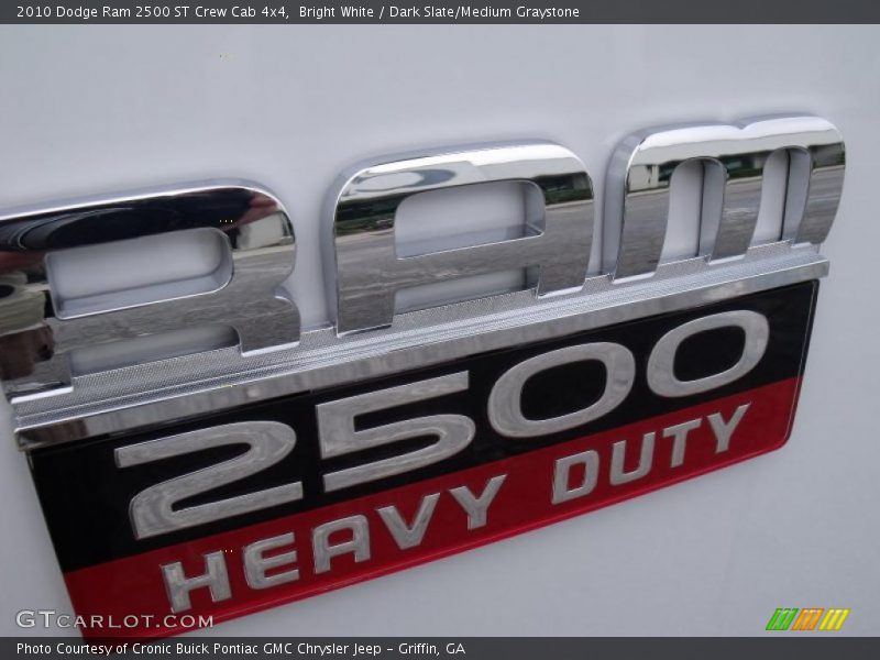 Bright White / Dark Slate/Medium Graystone 2010 Dodge Ram 2500 ST Crew Cab 4x4