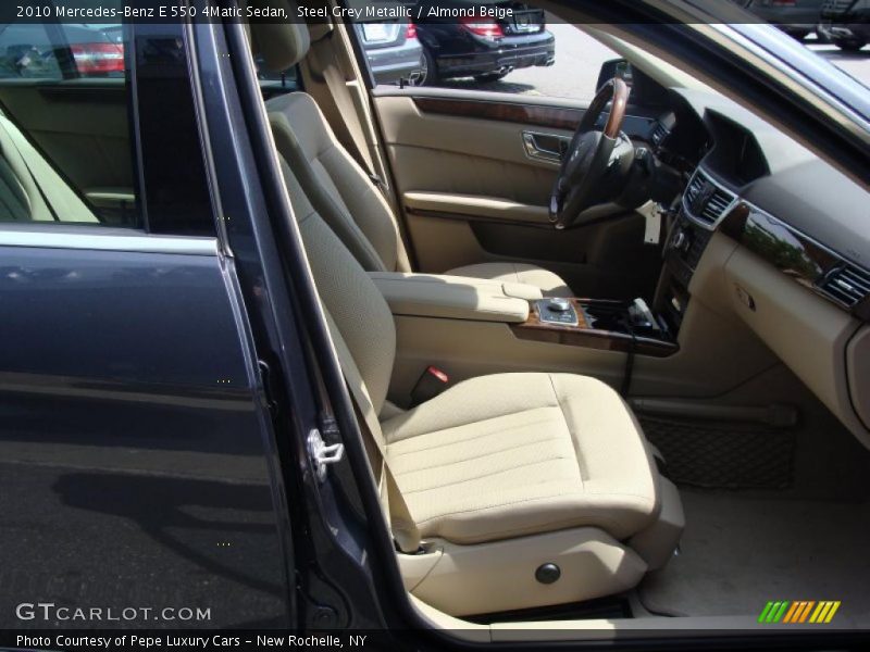 Steel Grey Metallic / Almond Beige 2010 Mercedes-Benz E 550 4Matic Sedan