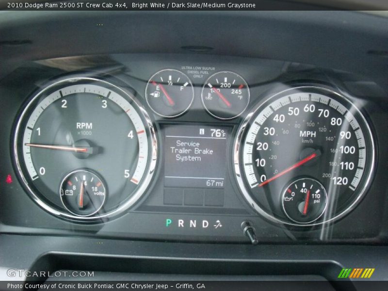 Bright White / Dark Slate/Medium Graystone 2010 Dodge Ram 2500 ST Crew Cab 4x4