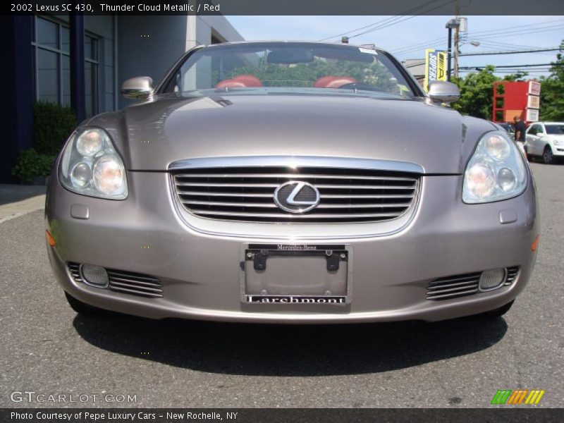 Thunder Cloud Metallic / Red 2002 Lexus SC 430
