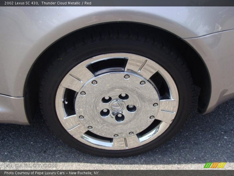 Thunder Cloud Metallic / Red 2002 Lexus SC 430
