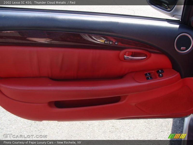 Thunder Cloud Metallic / Red 2002 Lexus SC 430