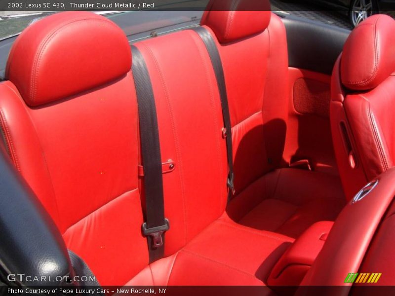 Thunder Cloud Metallic / Red 2002 Lexus SC 430