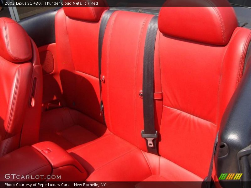 Thunder Cloud Metallic / Red 2002 Lexus SC 430