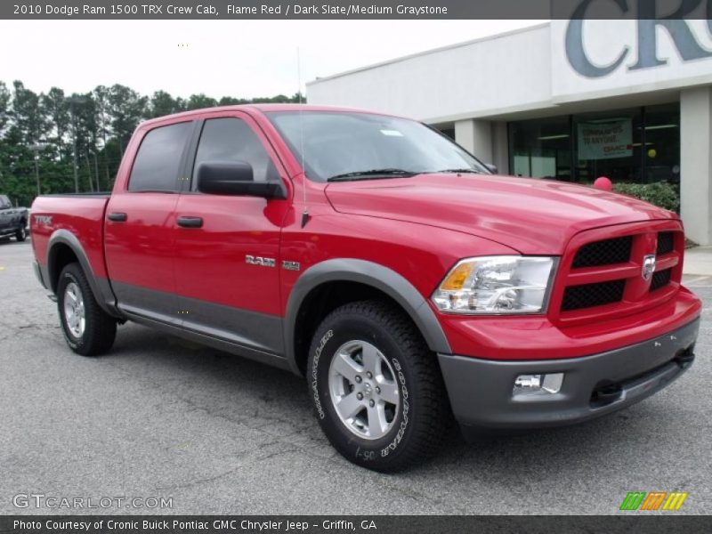 Flame Red / Dark Slate/Medium Graystone 2010 Dodge Ram 1500 TRX Crew Cab