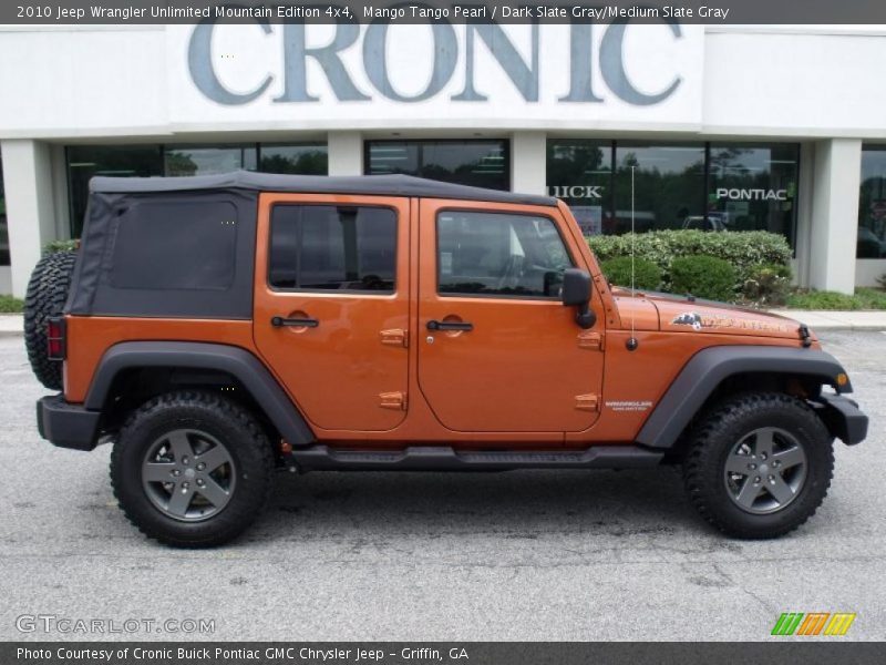 Mango Tango Pearl / Dark Slate Gray/Medium Slate Gray 2010 Jeep Wrangler Unlimited Mountain Edition 4x4