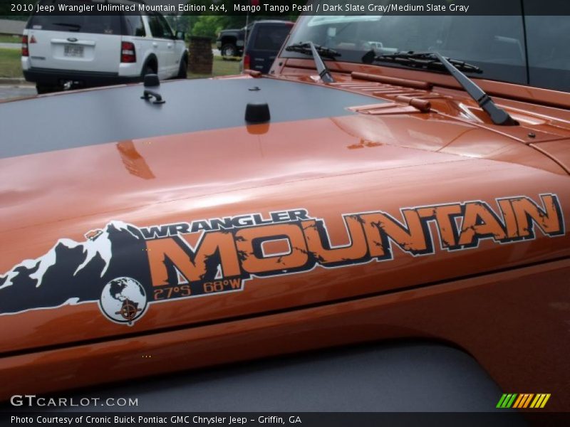 Mango Tango Pearl / Dark Slate Gray/Medium Slate Gray 2010 Jeep Wrangler Unlimited Mountain Edition 4x4