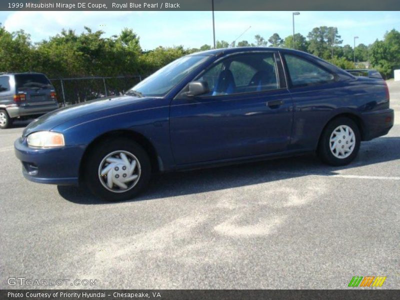 Royal Blue Pearl / Black 1999 Mitsubishi Mirage DE Coupe