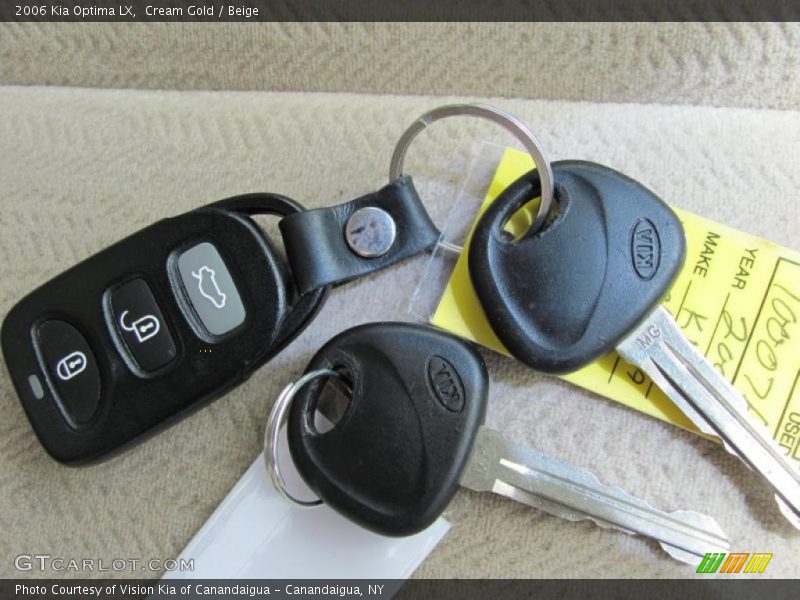 Cream Gold / Beige 2006 Kia Optima LX