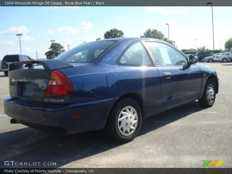 Royal Blue Pearl / Black 1999 Mitsubishi Mirage DE Coupe