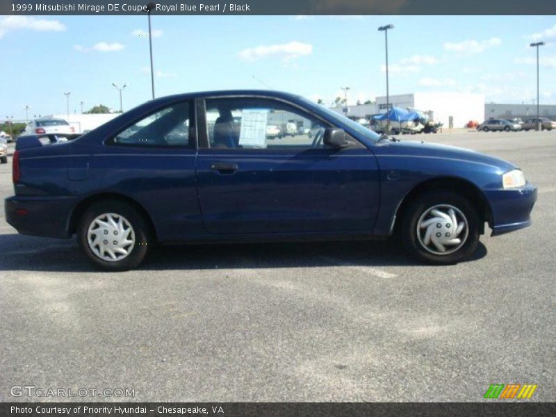 Royal Blue Pearl / Black 1999 Mitsubishi Mirage DE Coupe