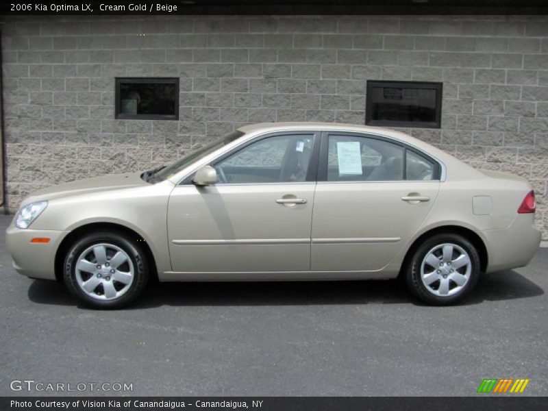 Cream Gold / Beige 2006 Kia Optima LX