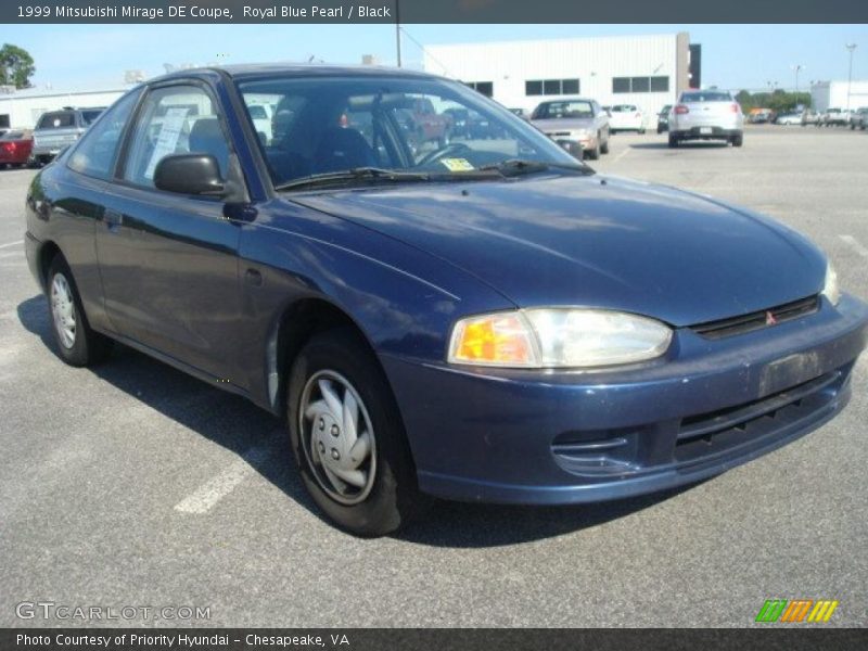 Royal Blue Pearl / Black 1999 Mitsubishi Mirage DE Coupe