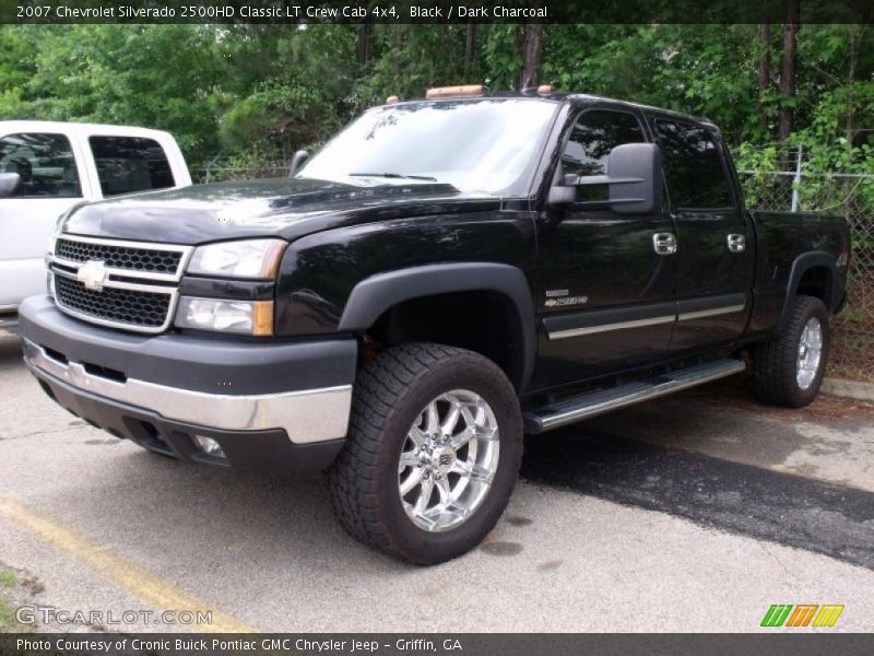 Black / Dark Charcoal 2007 Chevrolet Silverado 2500HD Classic LT Crew Cab 4x4