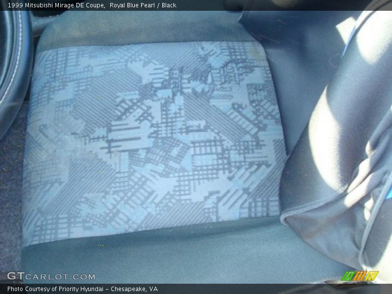 Royal Blue Pearl / Black 1999 Mitsubishi Mirage DE Coupe