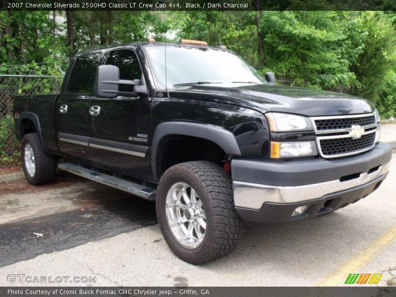 Black / Dark Charcoal 2007 Chevrolet Silverado 2500HD Classic LT Crew Cab 4x4