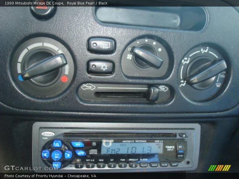 Royal Blue Pearl / Black 1999 Mitsubishi Mirage DE Coupe