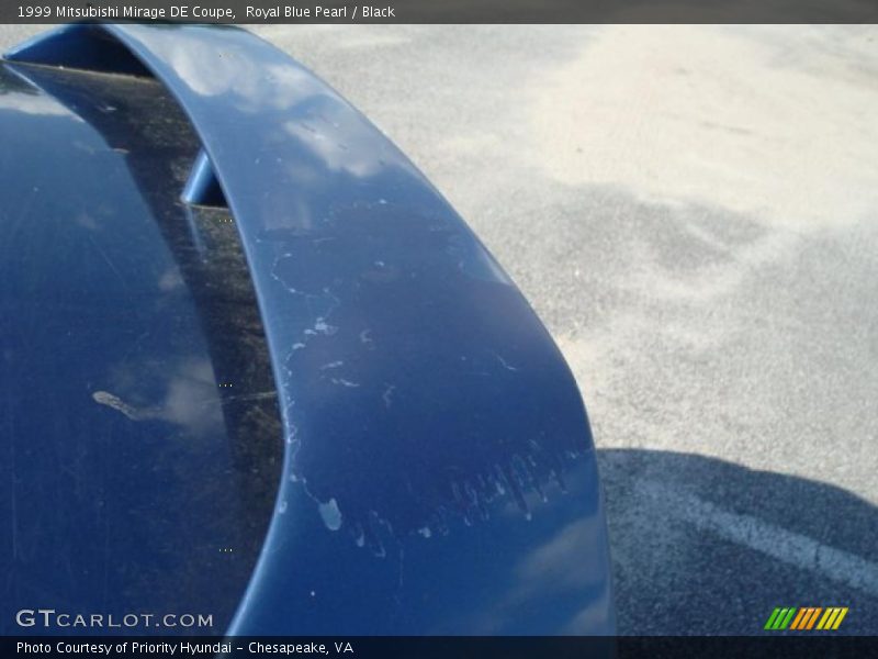 Royal Blue Pearl / Black 1999 Mitsubishi Mirage DE Coupe
