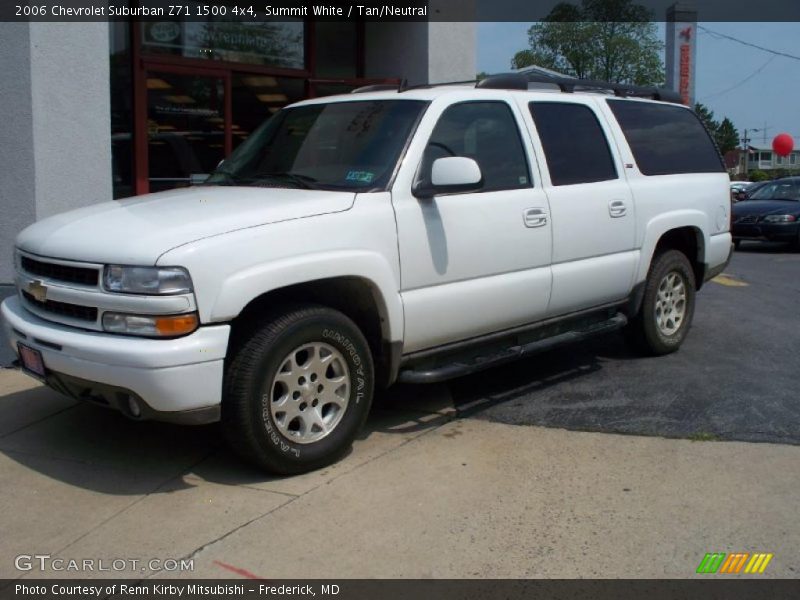 Summit White / Tan/Neutral 2006 Chevrolet Suburban Z71 1500 4x4