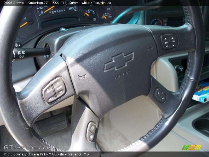 Summit White / Tan/Neutral 2006 Chevrolet Suburban Z71 1500 4x4