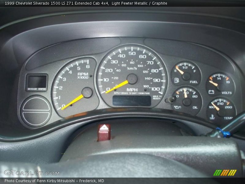 Light Pewter Metallic / Graphite 1999 Chevrolet Silverado 1500 LS Z71 Extended Cab 4x4