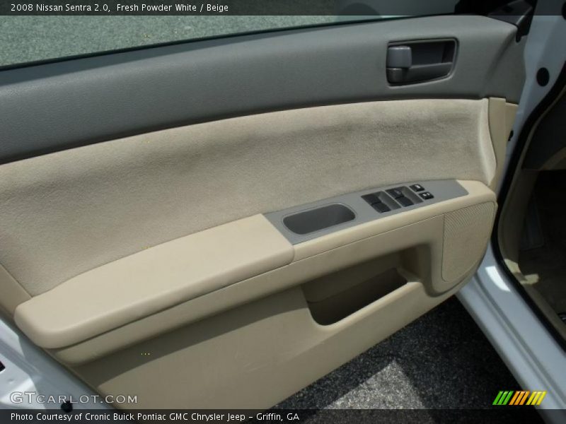 Fresh Powder White / Beige 2008 Nissan Sentra 2.0