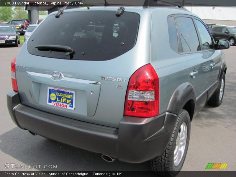 Alpine Frost / Gray 2008 Hyundai Tucson SE