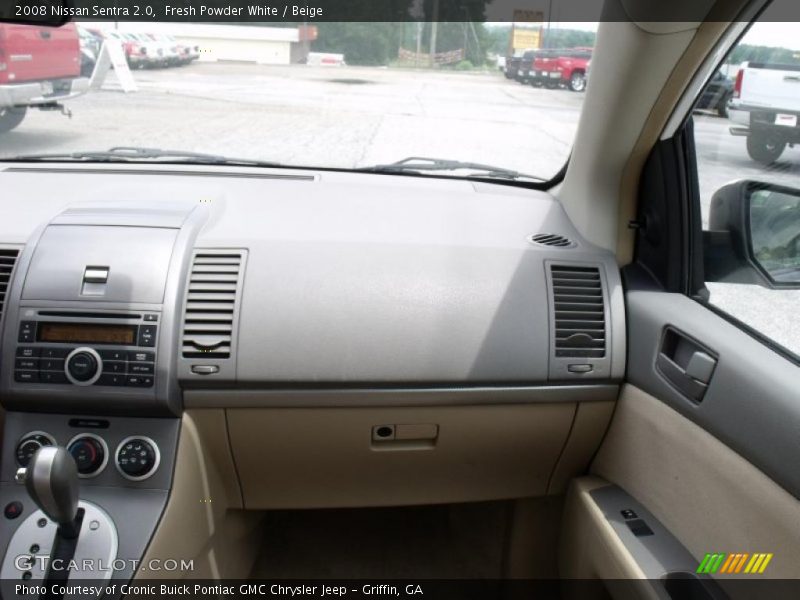 Fresh Powder White / Beige 2008 Nissan Sentra 2.0