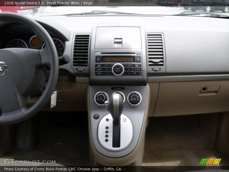 Fresh Powder White / Beige 2008 Nissan Sentra 2.0