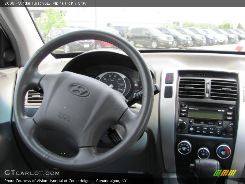 Alpine Frost / Gray 2008 Hyundai Tucson SE