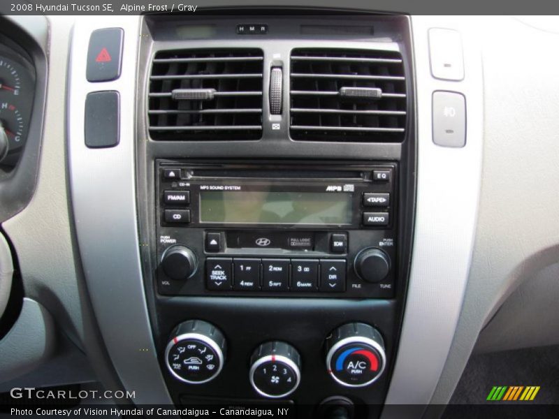 Alpine Frost / Gray 2008 Hyundai Tucson SE