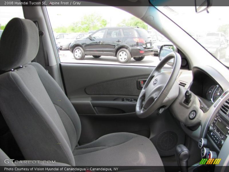 Alpine Frost / Gray 2008 Hyundai Tucson SE