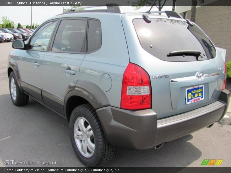 Alpine Frost / Gray 2008 Hyundai Tucson SE