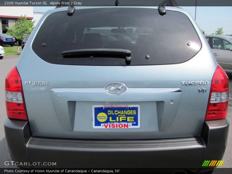 Alpine Frost / Gray 2008 Hyundai Tucson SE