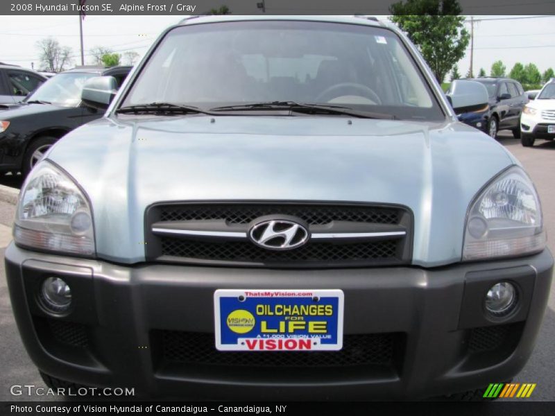 Alpine Frost / Gray 2008 Hyundai Tucson SE