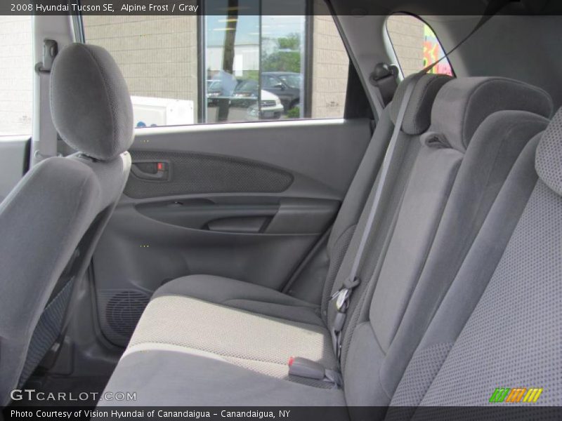 Alpine Frost / Gray 2008 Hyundai Tucson SE