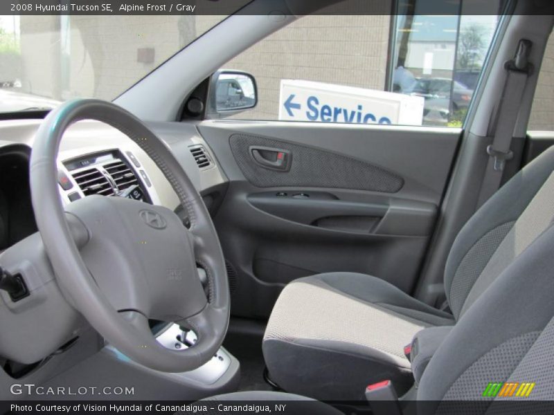 Alpine Frost / Gray 2008 Hyundai Tucson SE