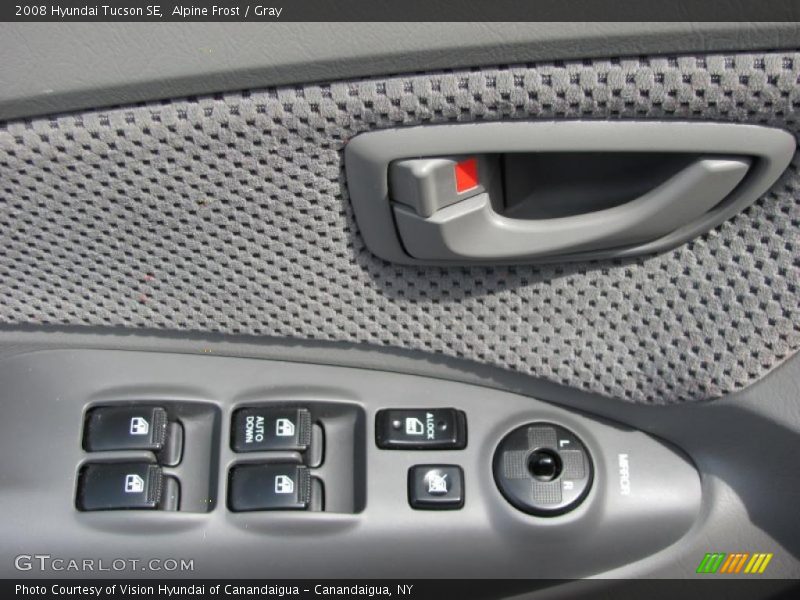 Alpine Frost / Gray 2008 Hyundai Tucson SE