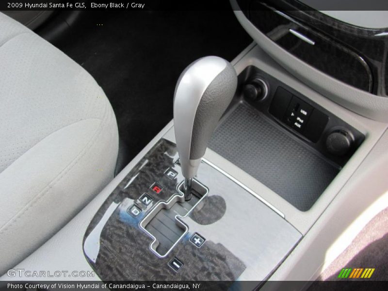 Ebony Black / Gray 2009 Hyundai Santa Fe GLS