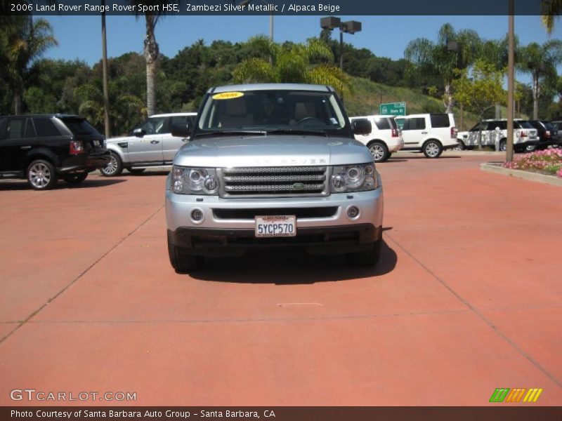 Zambezi Silver Metallic / Alpaca Beige 2006 Land Rover Range Rover Sport HSE