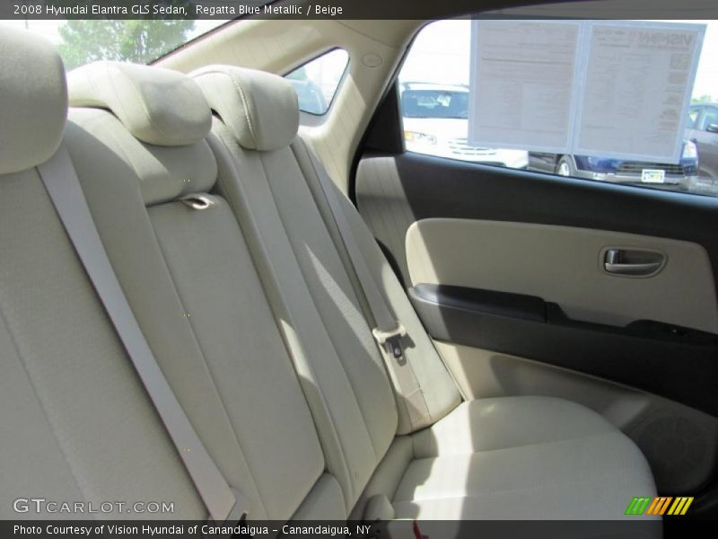 Regatta Blue Metallic / Beige 2008 Hyundai Elantra GLS Sedan