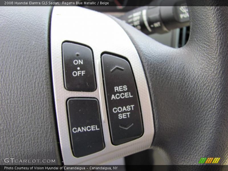 Regatta Blue Metallic / Beige 2008 Hyundai Elantra GLS Sedan