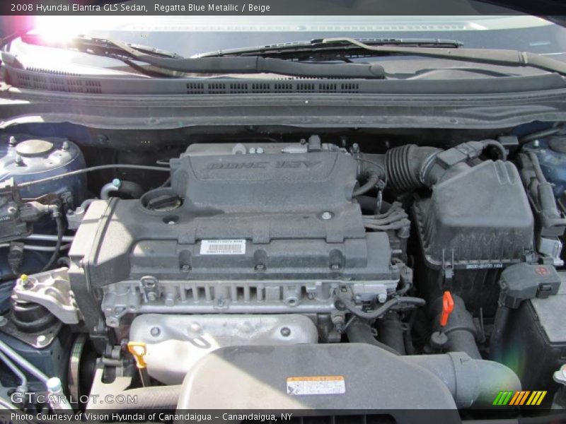 Regatta Blue Metallic / Beige 2008 Hyundai Elantra GLS Sedan