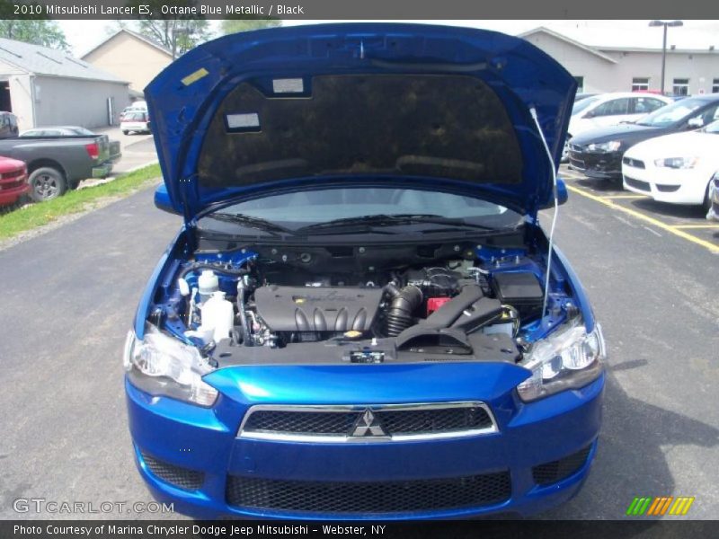 Octane Blue Metallic / Black 2010 Mitsubishi Lancer ES
