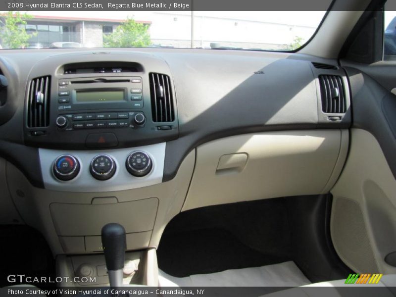 Regatta Blue Metallic / Beige 2008 Hyundai Elantra GLS Sedan