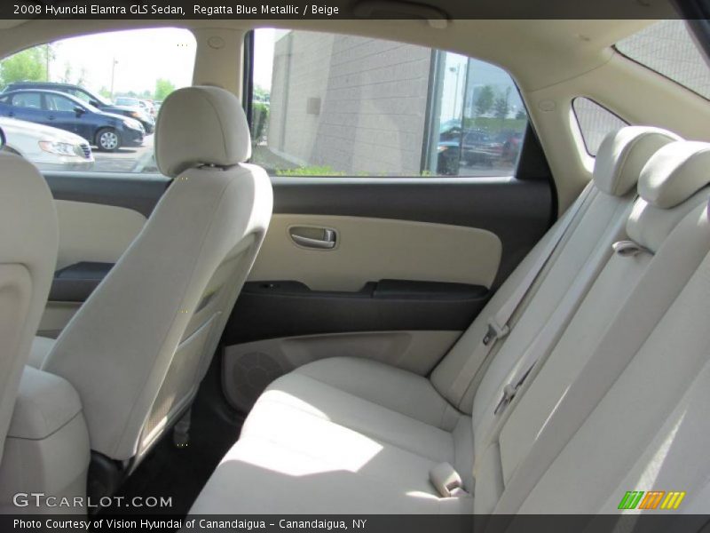 Regatta Blue Metallic / Beige 2008 Hyundai Elantra GLS Sedan