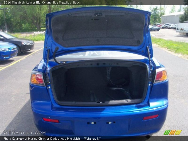 Octane Blue Metallic / Black 2010 Mitsubishi Lancer ES